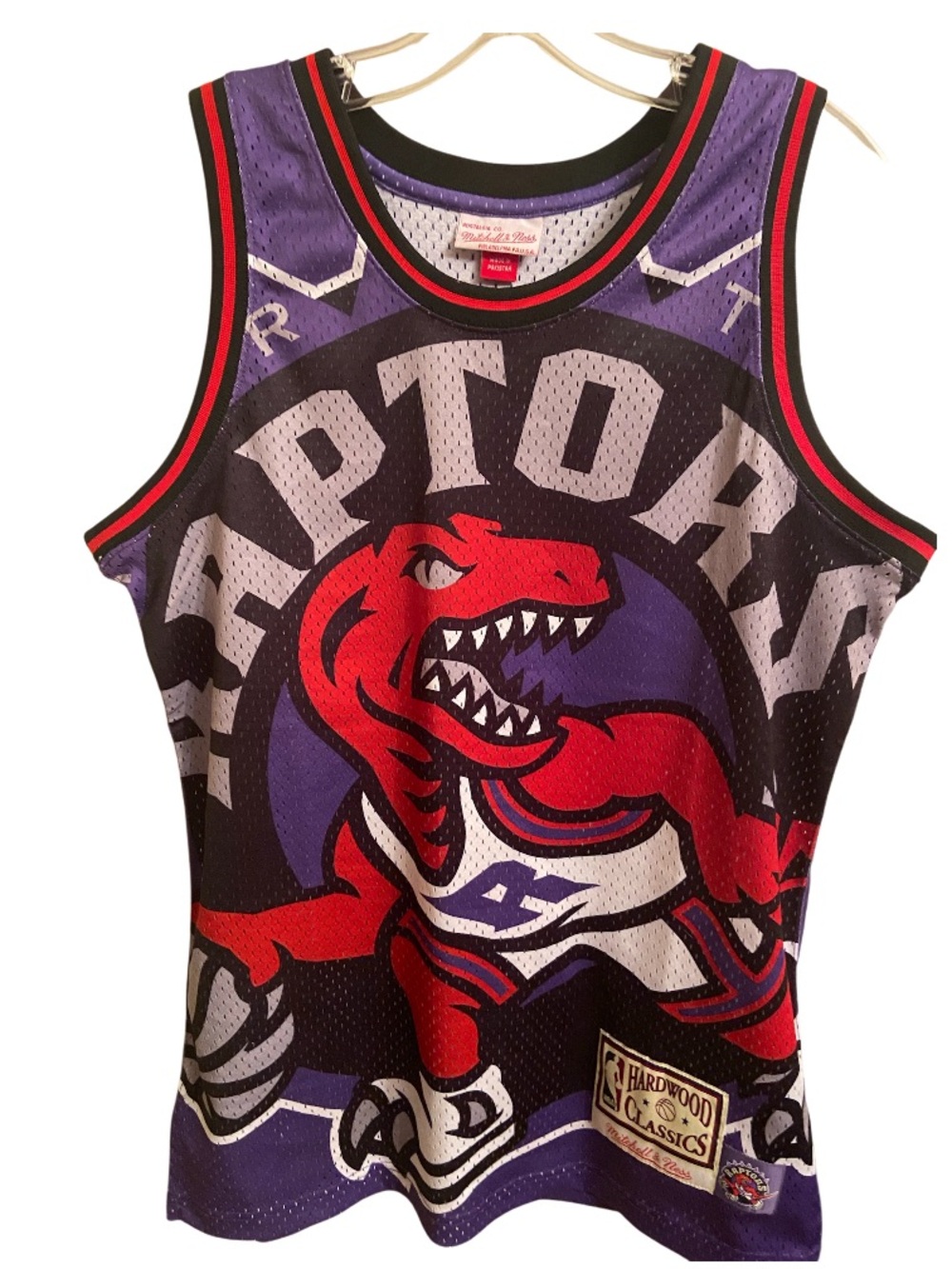 Vintage Mitchell & Ness Toronto Raptors Hardwood Classics mess Jersey size M